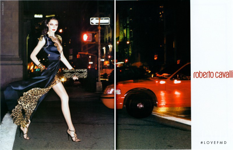 Daria Werbowy featured in  the Roberto Cavalli advertisement for Autumn/Winter 2006