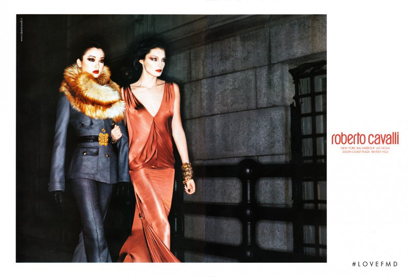Daria Werbowy featured in  the Roberto Cavalli advertisement for Autumn/Winter 2006