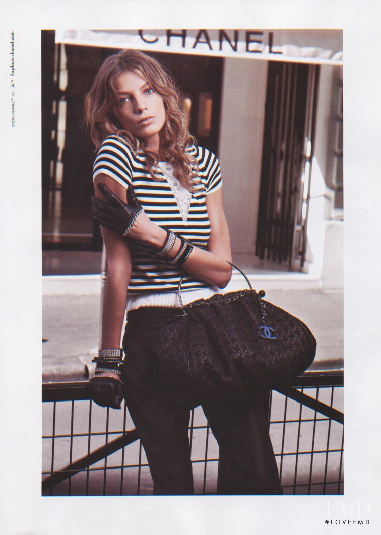 Daria Werbowy featured in  the Chanel advertisement for Spring/Summer 2005