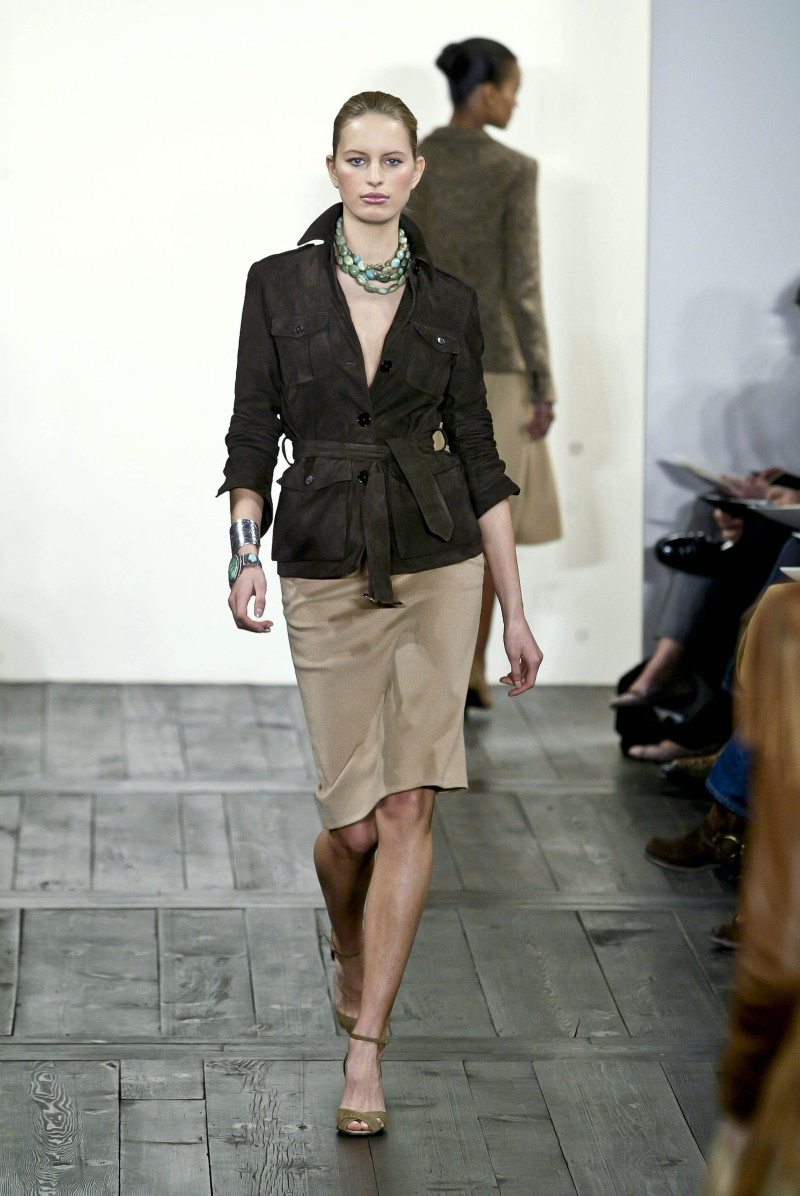 Karolina Kurkova featured in  the Ralph Lauren Collection fashion show for Autumn/Winter 2004