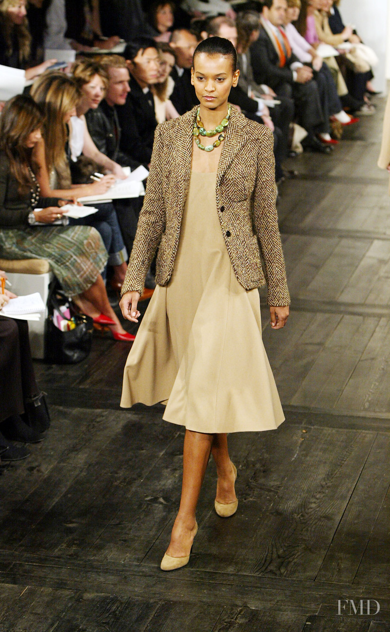 Liya Kebede featured in  the Ralph Lauren Collection fashion show for Autumn/Winter 2004