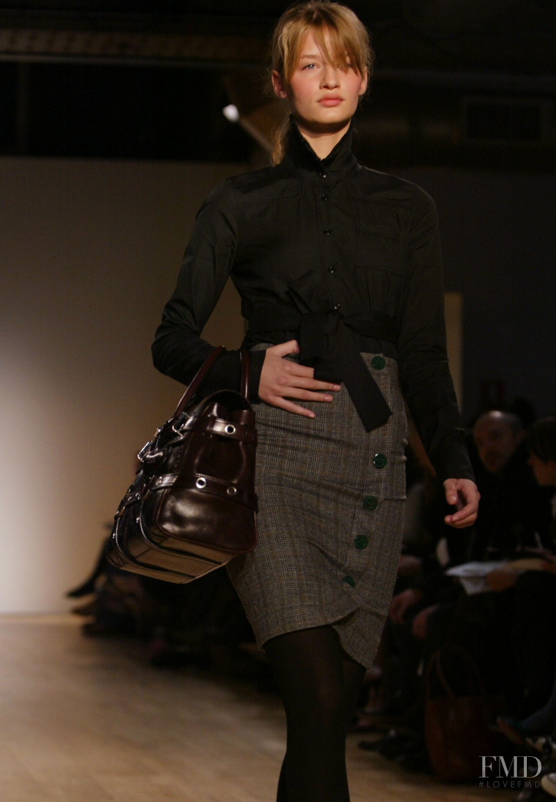 Linda Vojtova featured in  the Luella fashion show for Autumn/Winter 2004