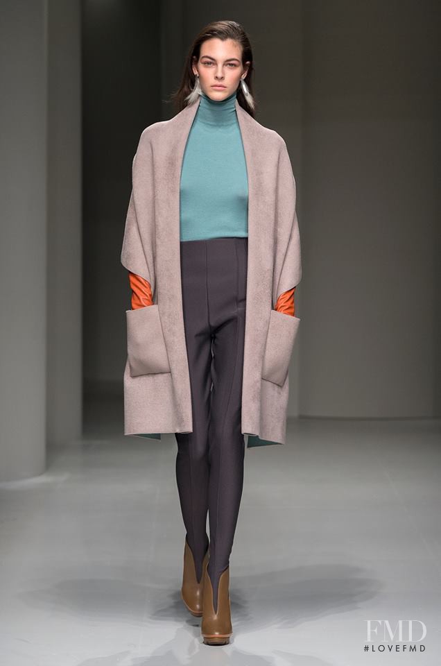 Vittoria Ceretti featured in  the Salvatore Ferragamo fashion show for Autumn/Winter 2017