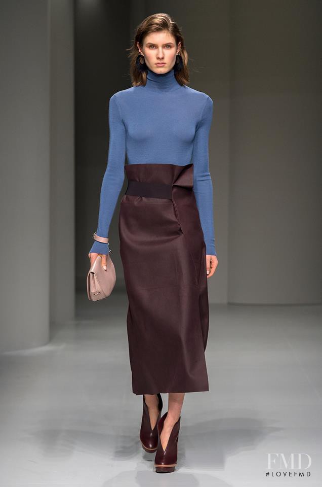 Alicia Holtz featured in  the Salvatore Ferragamo fashion show for Autumn/Winter 2017