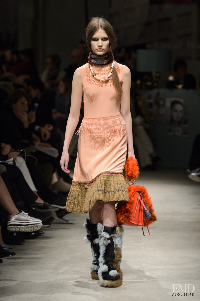 Faretta Radic featured in  the Prada fashion show for Autumn/Winter 2017