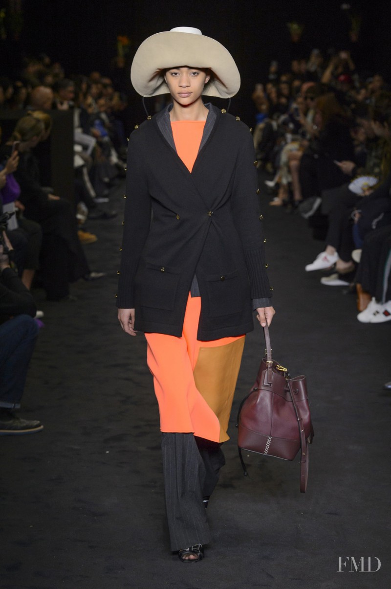 Selena Forrest featured in  the Loewe fashion show for Autumn/Winter 2017