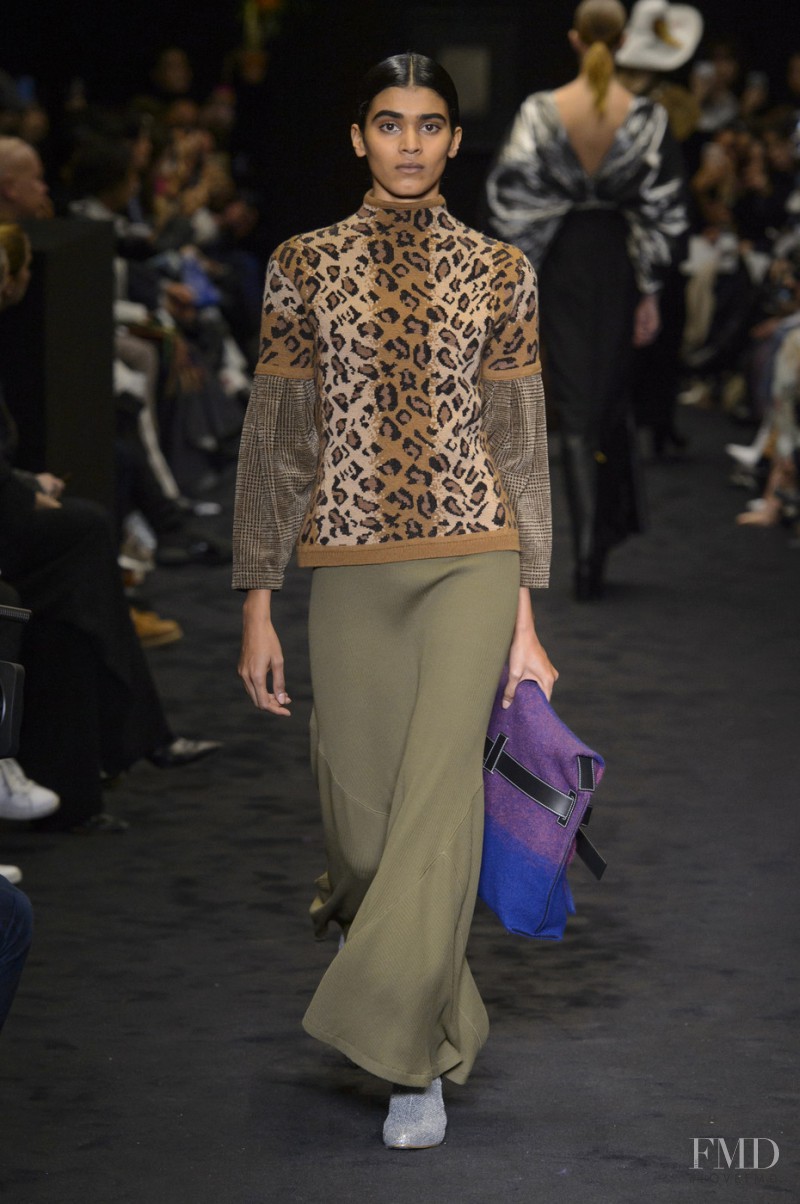Radhika Nair featured in  the Loewe fashion show for Autumn/Winter 2017