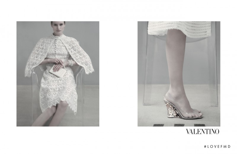 Maud Welzen featured in  the Valentino advertisement for Spring/Summer 2013