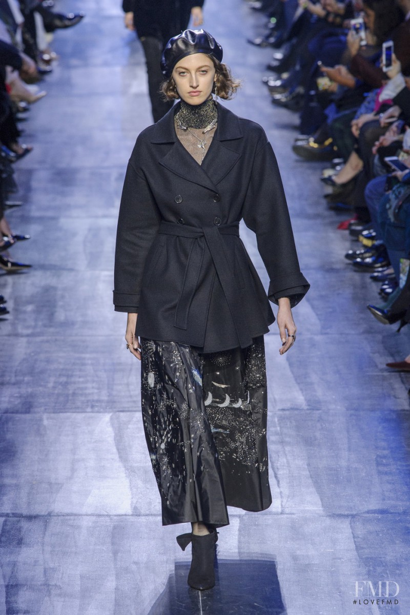 Amber Witcomb featured in  the Christian Dior fashion show for Autumn/Winter 2017