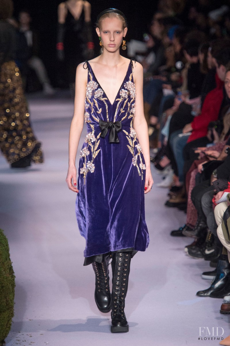 Jessie Bloemendaal featured in  the Altuzarra fashion show for Autumn/Winter 2017