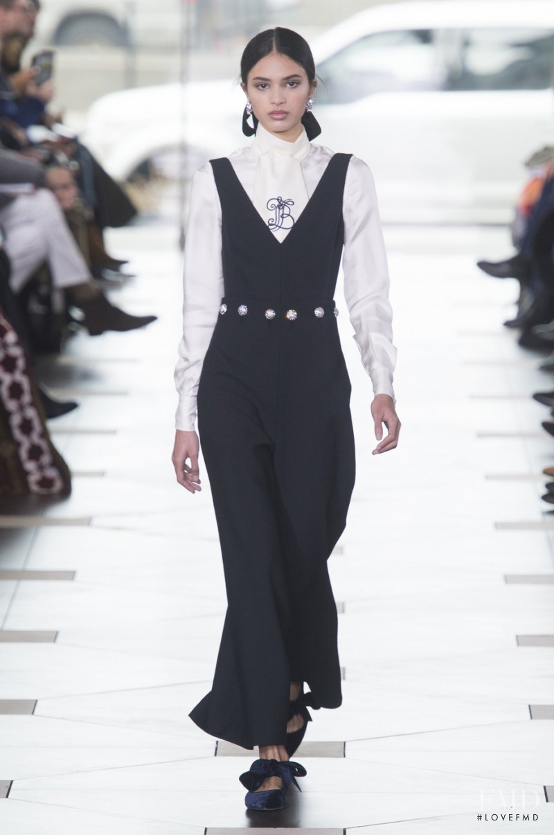 Aira Ferreira featured in  the Tory Burch fashion show for Autumn/Winter 2017
