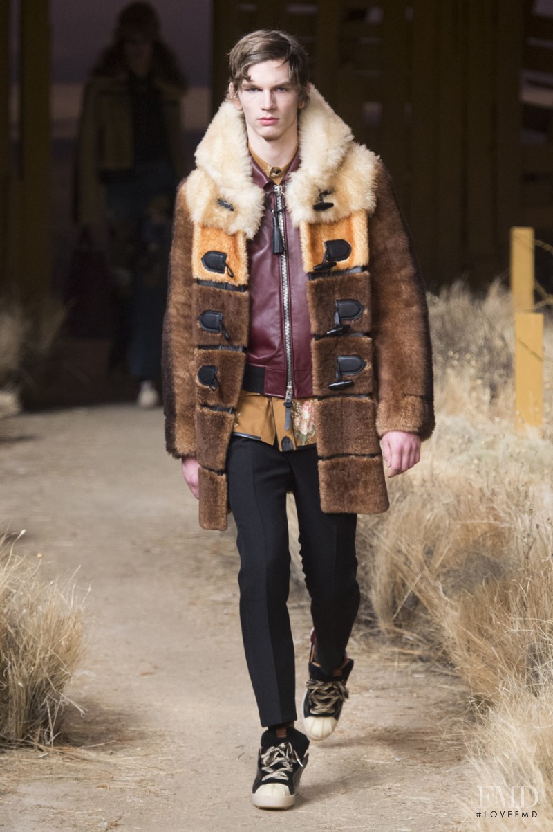 Erik van Gils featured in  the Coach fashion show for Autumn/Winter 2017