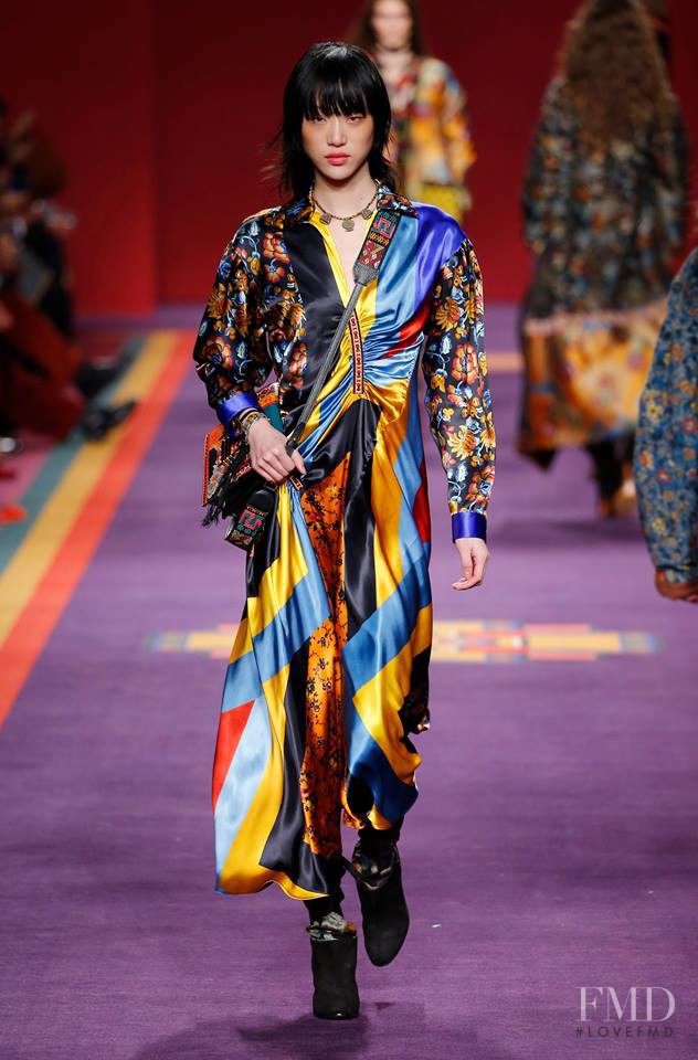 So Ra Choi featured in  the Etro fashion show for Autumn/Winter 2017