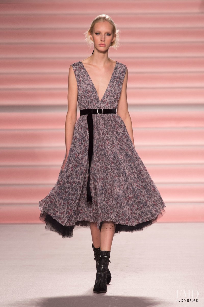 Jessie Bloemendaal featured in  the Philosophy di Lorenzo Serafini fashion show for Autumn/Winter 2017