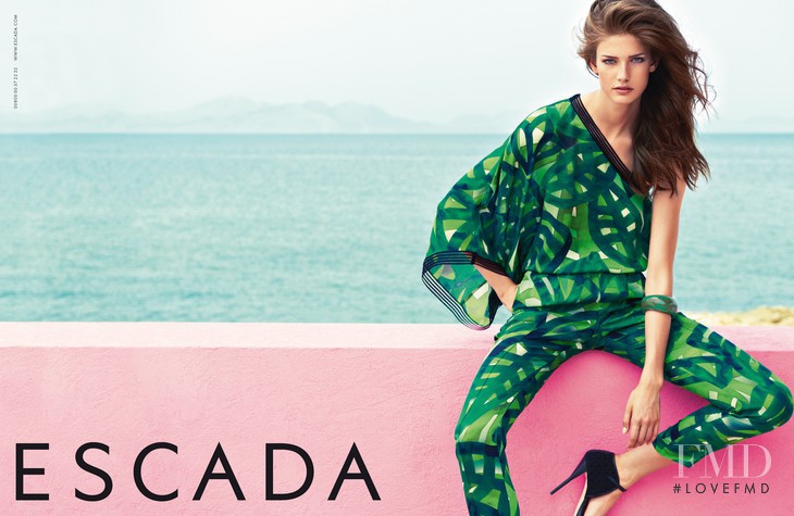 Kendra Spears featured in  the Escada advertisement for Spring/Summer 2013