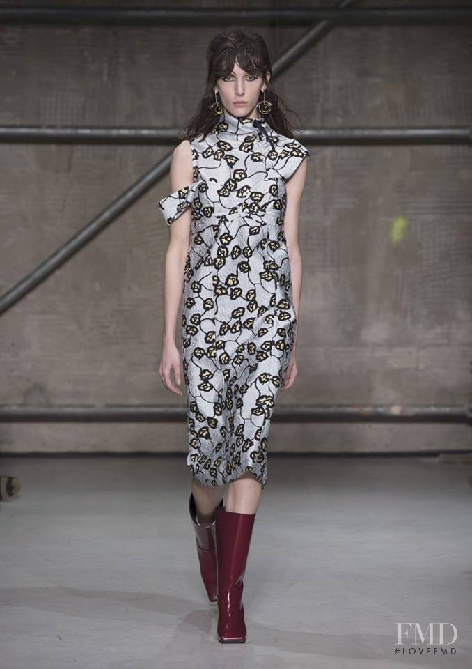 Karolina Laczkowska featured in  the Marni fashion show for Autumn/Winter 2017