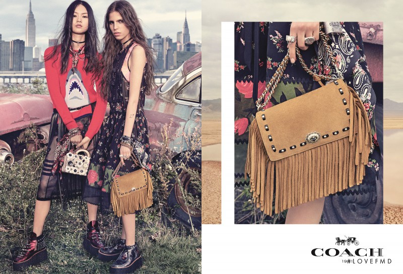 Cong He featured in  the Coach advertisement for Spring/Summer 2017