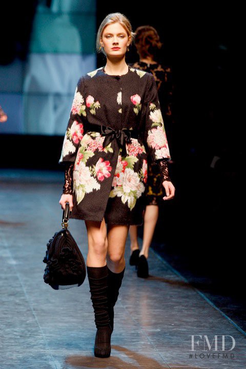 Constance Jablonski featured in  the Dolce & Gabbana fashion show for Autumn/Winter 2010