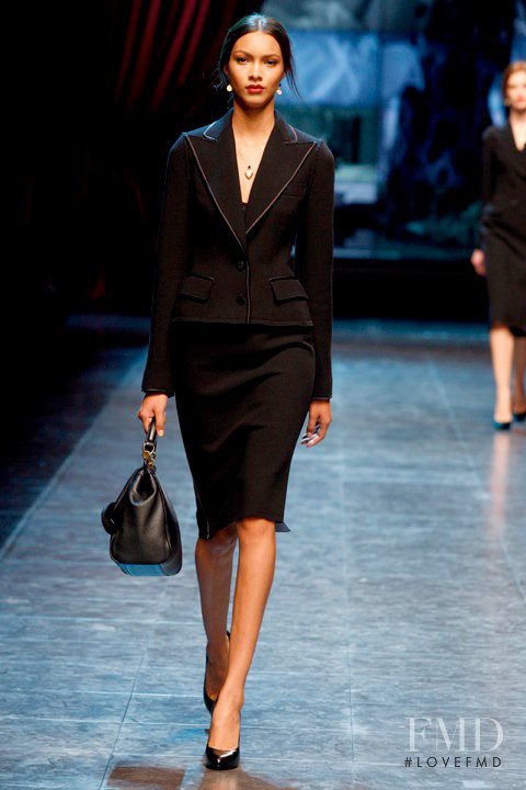 Lais Ribeiro featured in  the Dolce & Gabbana fashion show for Autumn/Winter 2010