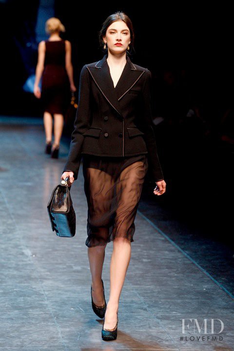 Jacquelyn Jablonski featured in  the Dolce & Gabbana fashion show for Autumn/Winter 2010