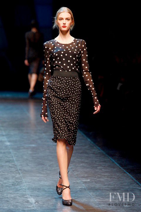 Sigrid Agren featured in  the Dolce & Gabbana fashion show for Autumn/Winter 2010