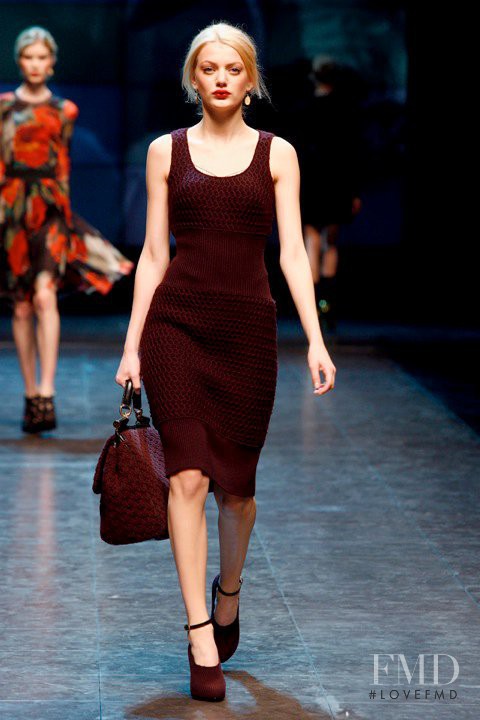 Bregje Heinen featured in  the Dolce & Gabbana fashion show for Autumn/Winter 2010