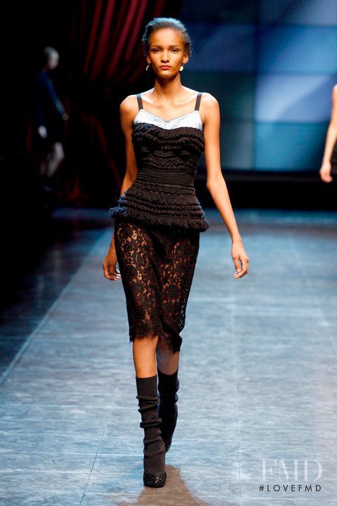 Rose Cordero featured in  the Dolce & Gabbana fashion show for Autumn/Winter 2010