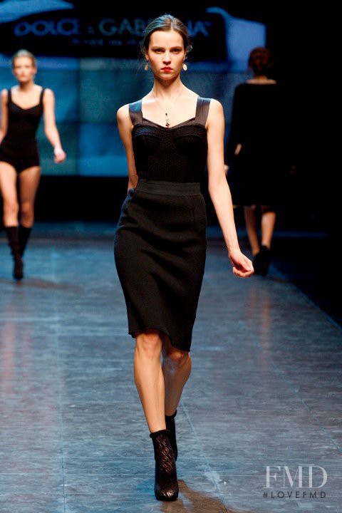 Egle Tvirbutaite featured in  the Dolce & Gabbana fashion show for Autumn/Winter 2010