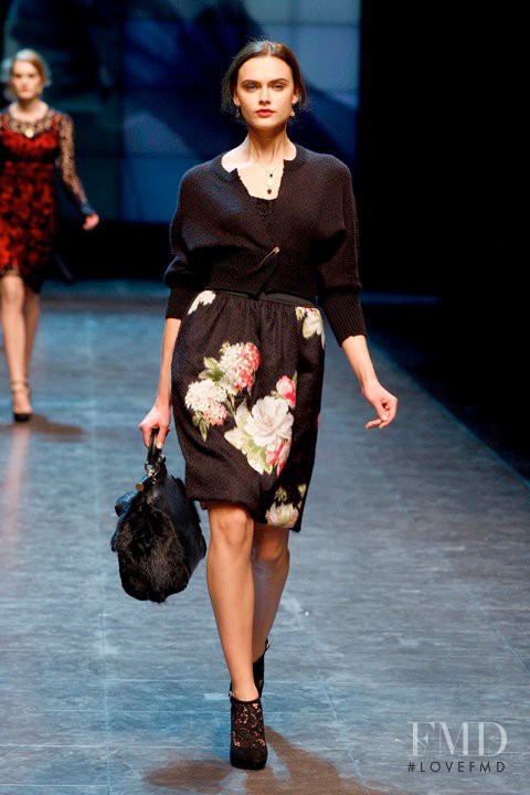 Zuzana Gregorova featured in  the Dolce & Gabbana fashion show for Autumn/Winter 2010