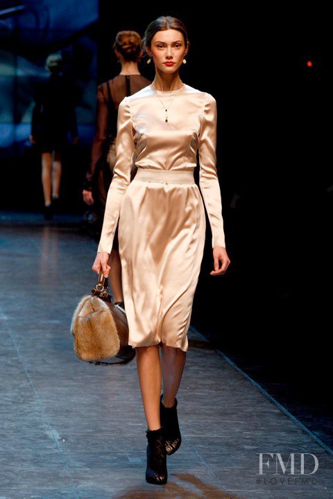 Ksenia Kakhnovich featured in  the Dolce & Gabbana fashion show for Autumn/Winter 2010