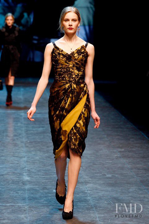 Ieva Laguna featured in  the Dolce & Gabbana fashion show for Autumn/Winter 2010