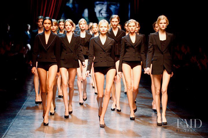 Natasha Poly featured in  the Dolce & Gabbana fashion show for Autumn/Winter 2010