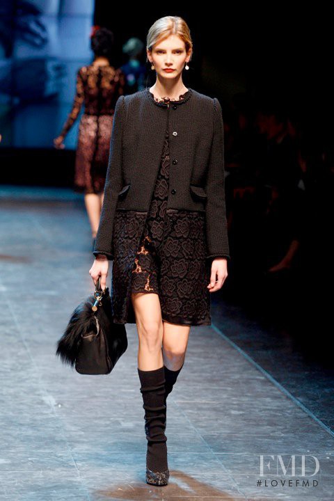 Ramona Chmura featured in  the Dolce & Gabbana fashion show for Autumn/Winter 2010