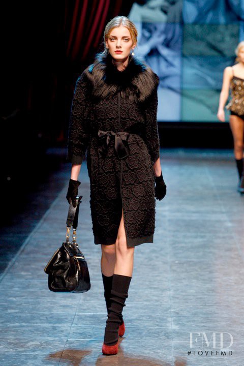 Denisa Dvorakova featured in  the Dolce & Gabbana fashion show for Autumn/Winter 2010