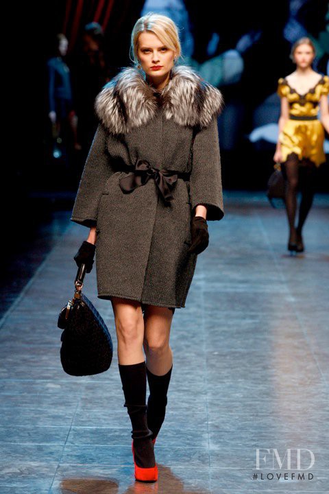 Elena Melnik featured in  the Dolce & Gabbana fashion show for Autumn/Winter 2010