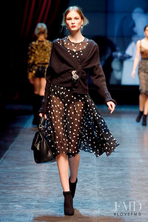 Irina Kulikova featured in  the Dolce & Gabbana fashion show for Autumn/Winter 2010
