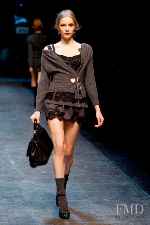 Dorothea Barth Jorgensen featured in  the Dolce & Gabbana fashion show for Autumn/Winter 2010