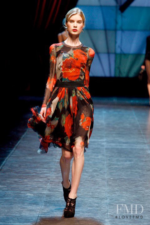 Elsa Sylvan featured in  the Dolce & Gabbana fashion show for Autumn/Winter 2010