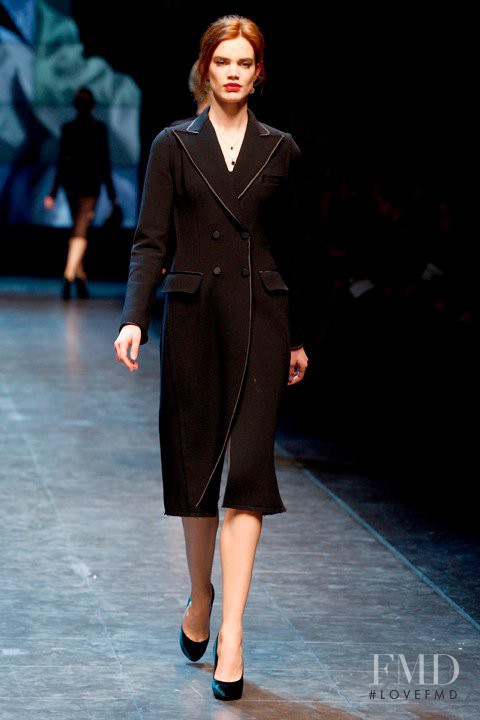 Rianne ten Haken featured in  the Dolce & Gabbana fashion show for Autumn/Winter 2010