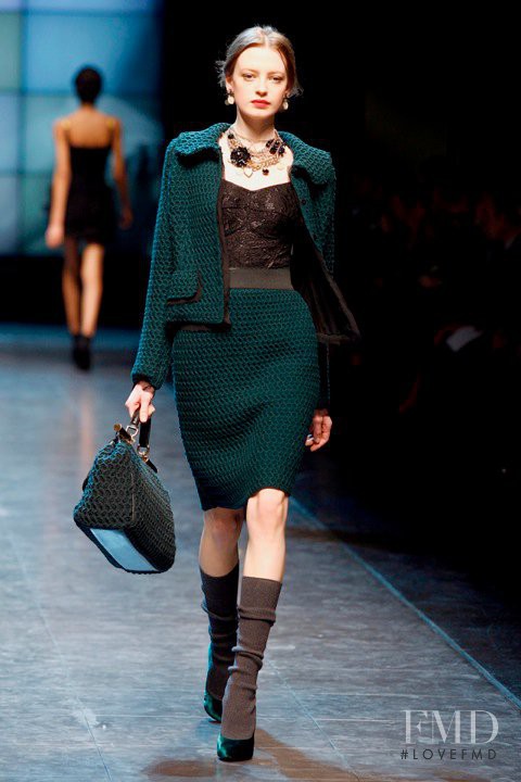 Anastasia Kuznetsova featured in  the Dolce & Gabbana fashion show for Autumn/Winter 2010