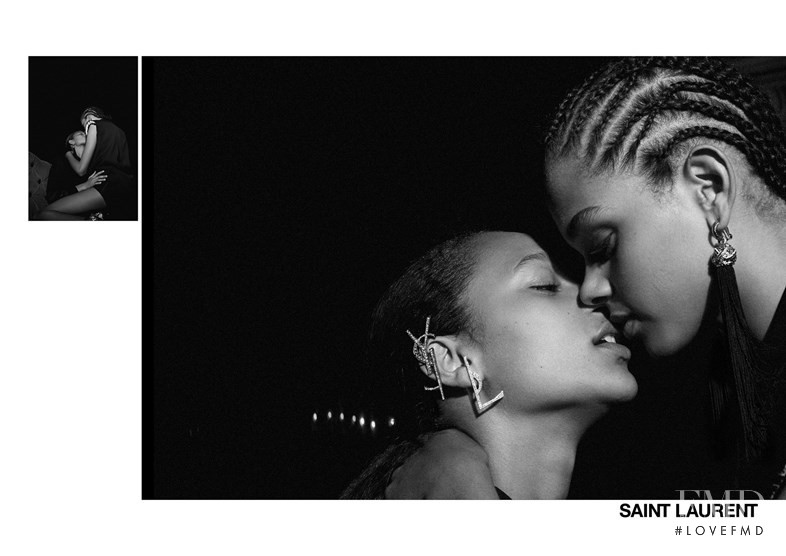 Hiandra Martinez featured in  the Saint Laurent #YSL04 advertisement for Spring/Summer 2017