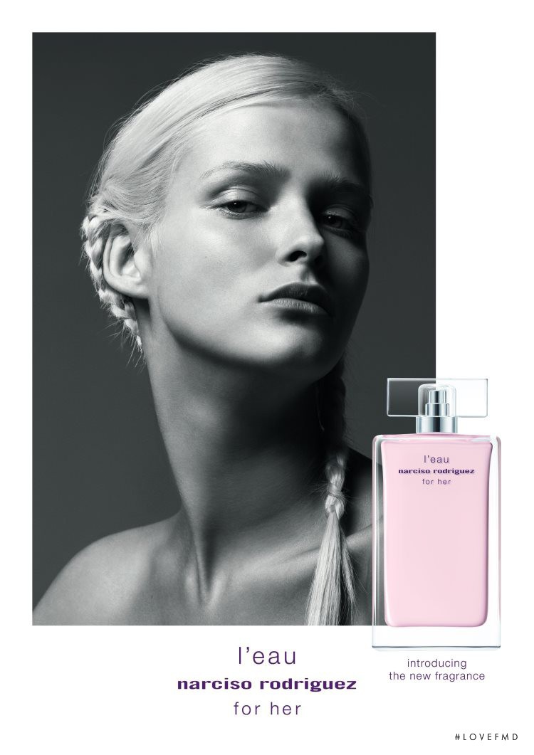 Carmen Kass featured in  the Narciso Rodriguez "L\'Eau For Her" Fragrance advertisement for Spring/Summer 2013