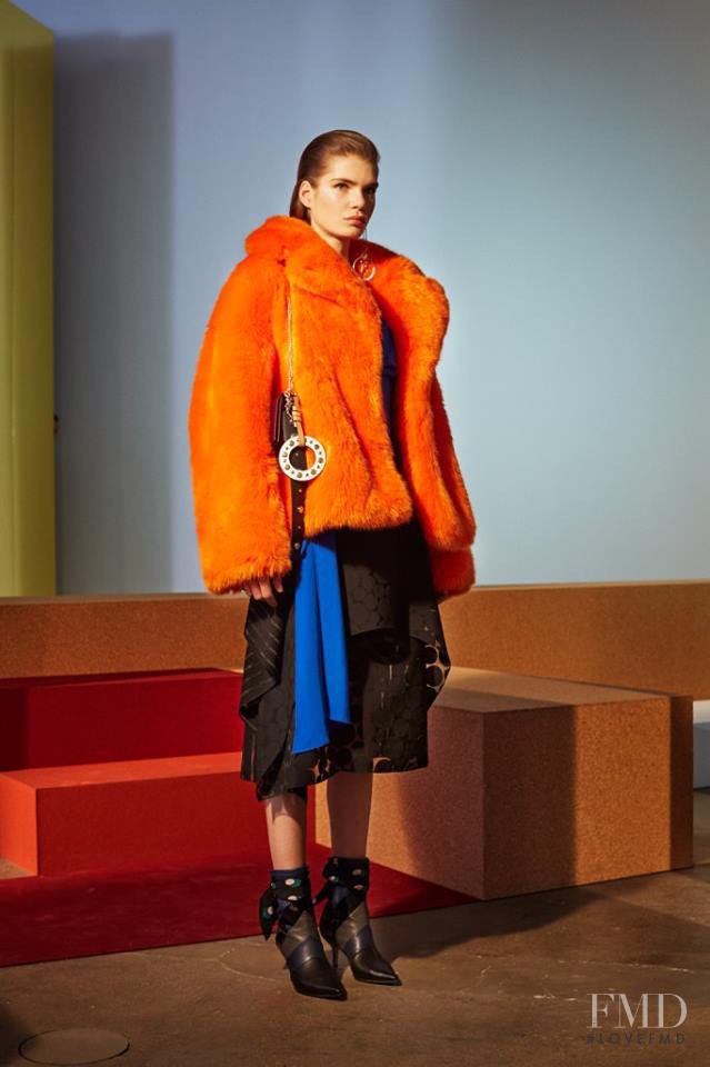 Sophie Rask featured in  the Diane Von Furstenberg fashion show for Autumn/Winter 2017