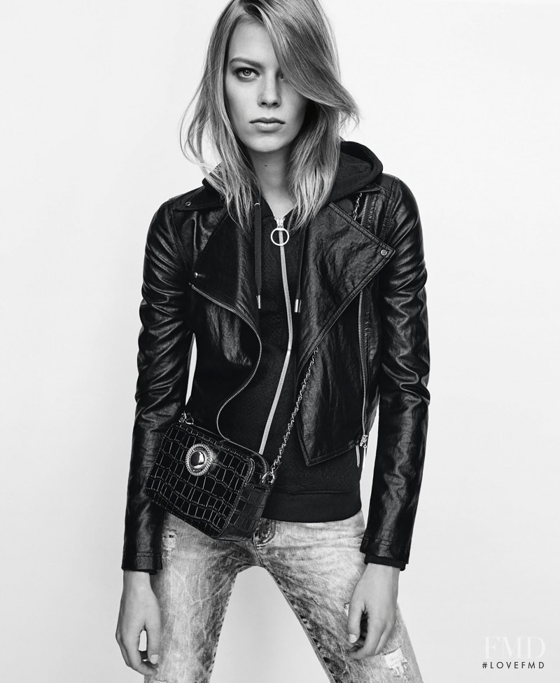 Lexi Boling featured in  the Versace Jeans Couture advertisement for Spring/Summer 2017