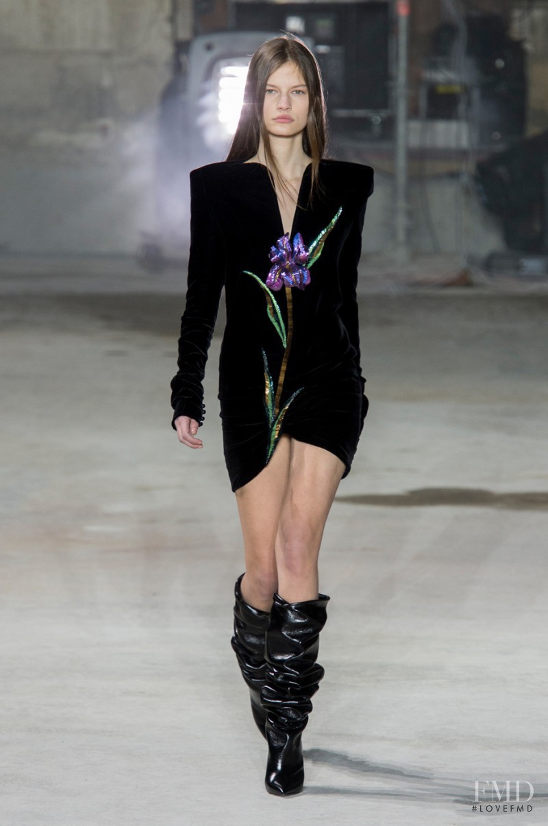 Faretta Radic featured in  the Saint Laurent fashion show for Autumn/Winter 2017