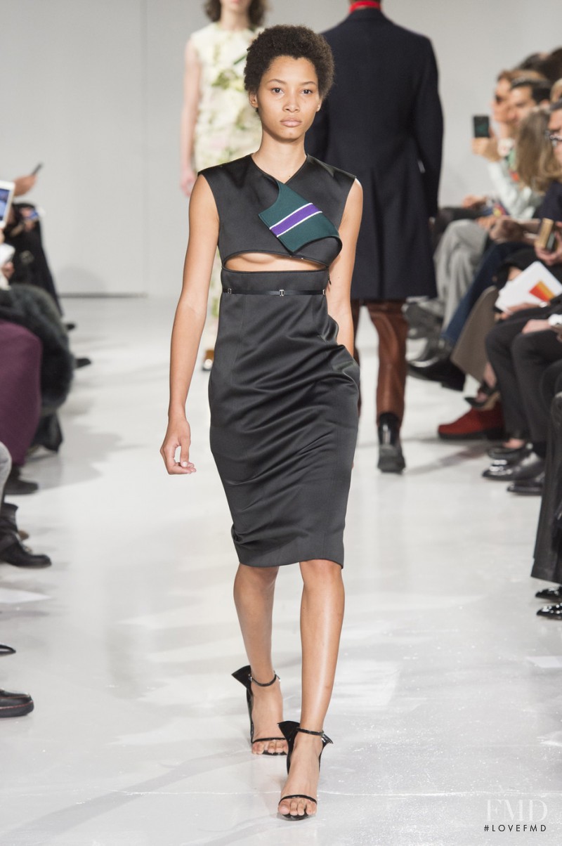 Lineisy Montero featured in  the Calvin Klein 205W39NYC fashion show for Autumn/Winter 2017