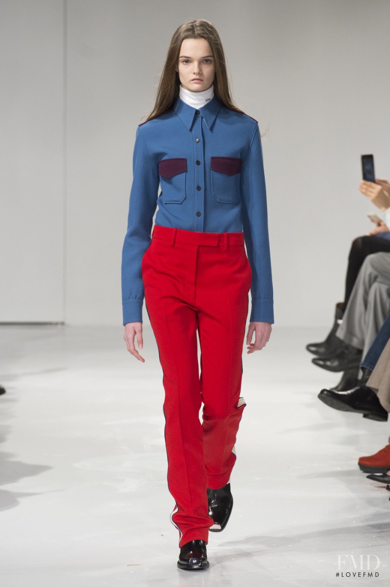 Lulu Tenney featured in  the Calvin Klein 205W39NYC fashion show for Autumn/Winter 2017