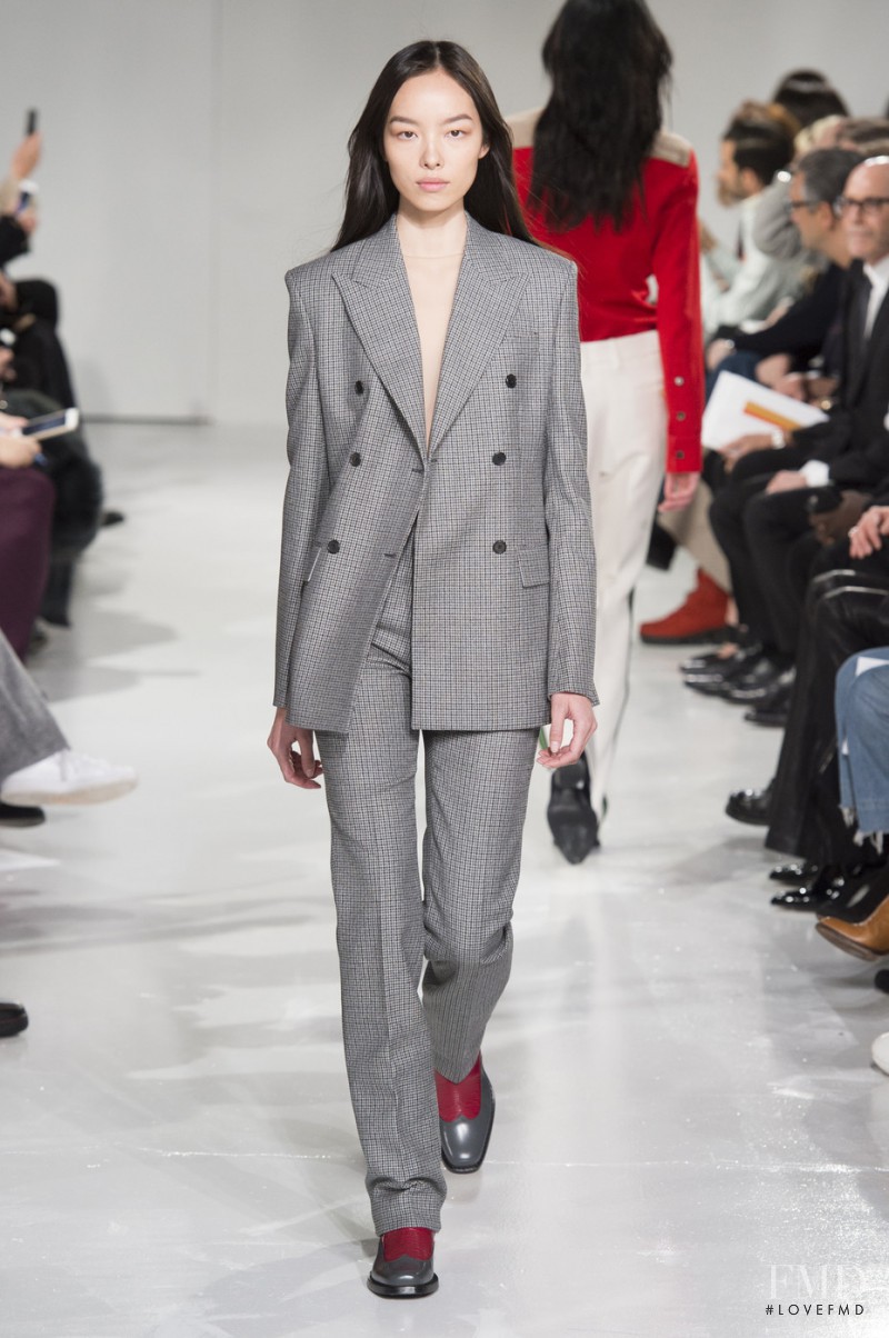 Fei Fei Sun featured in  the Calvin Klein 205W39NYC fashion show for Autumn/Winter 2017