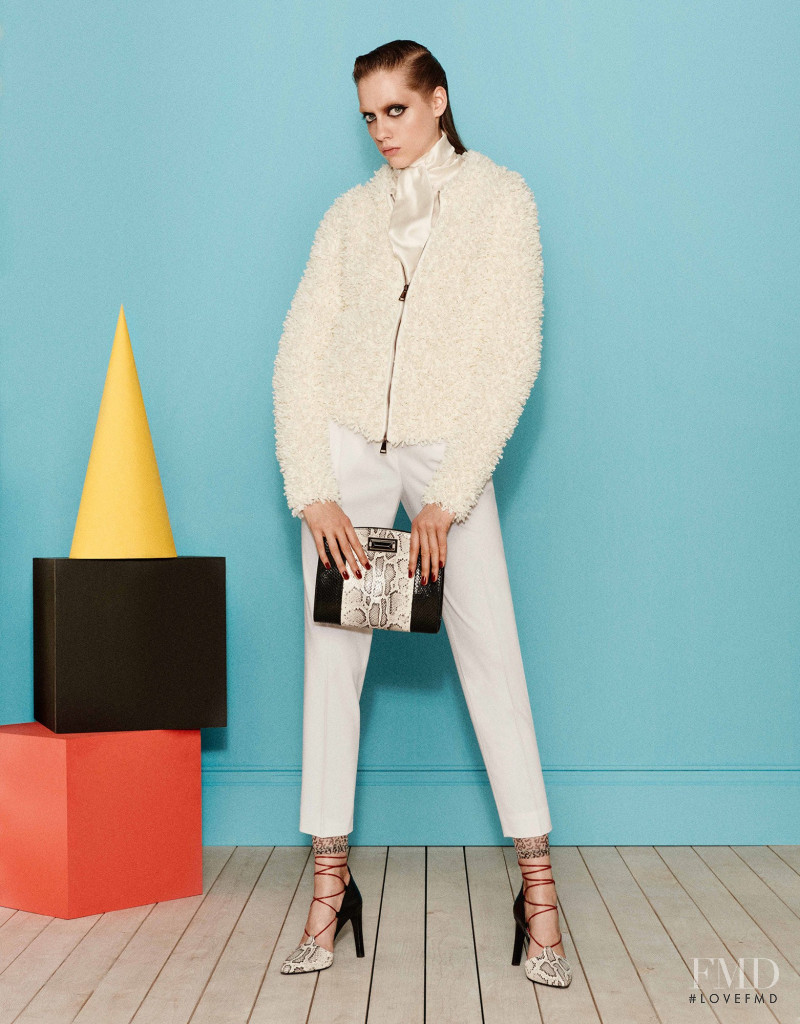 Odette Pavlova featured in  the Max Mara lookbook for Resort 2017