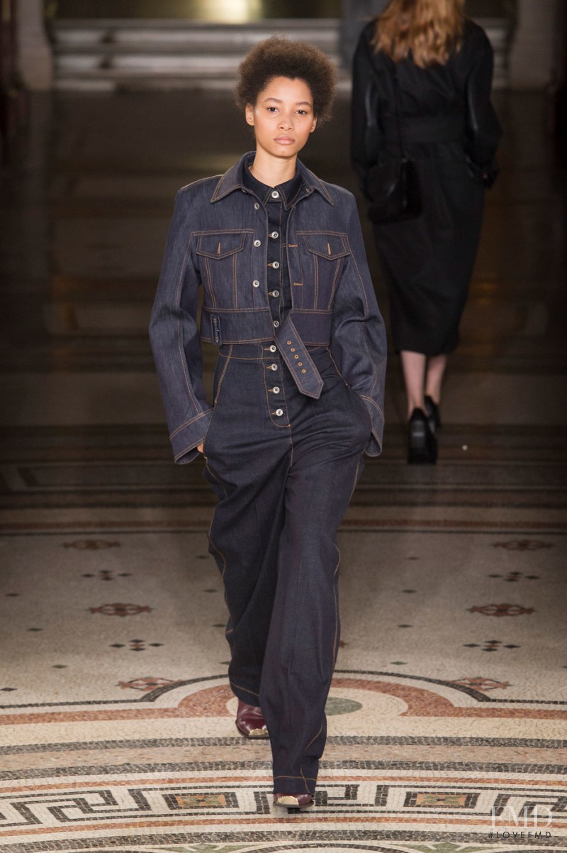 Lineisy Montero featured in  the Stella McCartney fashion show for Autumn/Winter 2017